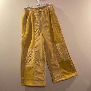 Free People Yellow Wide Leg Pants